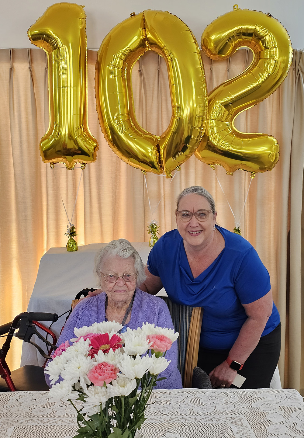 Cedar Place’s Kit Wickham has celebrated her 102nd birthday!!!